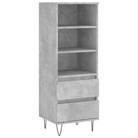 Thumbnail for Highboard Betongrau 40x36x110 cm Holzwerkstoff