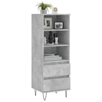 Thumbnail for Highboard Betongrau 40x36x110 cm Holzwerkstoff