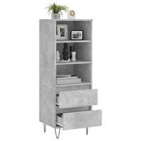 Thumbnail for Highboard Betongrau 40x36x110 cm Holzwerkstoff