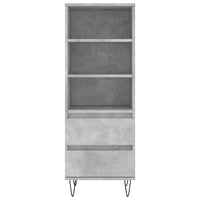 Thumbnail for Highboard Betongrau 40x36x110 cm Holzwerkstoff