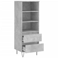 Thumbnail for Highboard Betongrau 40x36x110 cm Holzwerkstoff