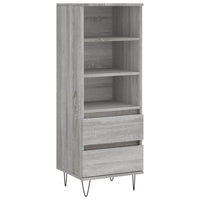 Thumbnail for Highboard Grau Sonoma 40x36x110 cm Holzwerkstoff