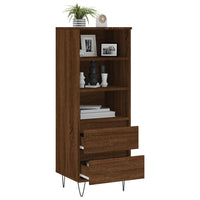 Thumbnail for Highboard Braun Eichen-Optik 40x36x110 cm Holzwerkstoff