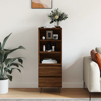 Thumbnail for Highboard Braun Eichen-Optik 40x36x110 cm Holzwerkstoff