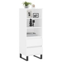 Thumbnail for Highboard Weiß 40x36x110 cm Holzwerkstoff
