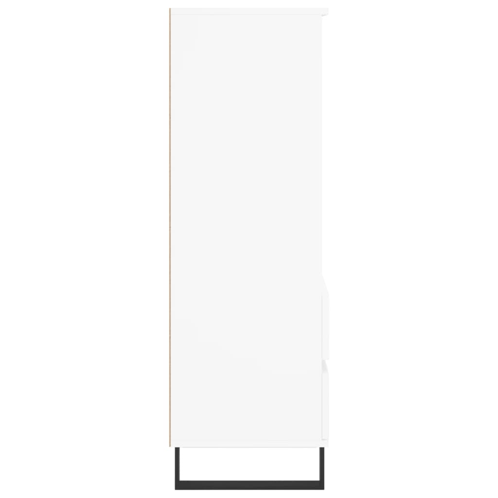 Highboard Weiß 40x36x110 cm Holzwerkstoff