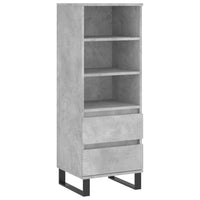 Thumbnail for Highboard Betongrau 40x36x110 cm Holzwerkstoff