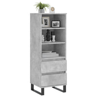 Thumbnail for Highboard Betongrau 40x36x110 cm Holzwerkstoff