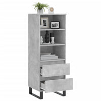 Thumbnail for Highboard Betongrau 40x36x110 cm Holzwerkstoff