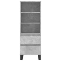 Thumbnail for Highboard Betongrau 40x36x110 cm Holzwerkstoff