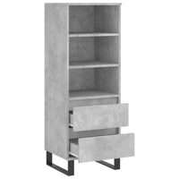 Thumbnail for Highboard Betongrau 40x36x110 cm Holzwerkstoff