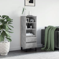 Thumbnail for Highboard Betongrau 40x36x110 cm Holzwerkstoff