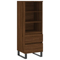 Thumbnail for Highboard Braun Eichen-Optik 40x36x110 cm Holzwerkstoff