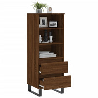 Thumbnail for Highboard Braun Eichen-Optik 40x36x110 cm Holzwerkstoff