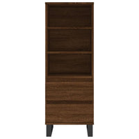 Thumbnail for Highboard Braun Eichen-Optik 40x36x110 cm Holzwerkstoff