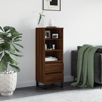 Thumbnail for Highboard Braun Eichen-Optik 40x36x110 cm Holzwerkstoff
