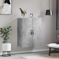 Thumbnail for Wandschrank Betongrau 69,5x34x90 cm Holzwerkstoff