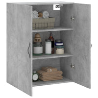 Thumbnail for Wandschrank Betongrau 69,5x34x90 cm Holzwerkstoff