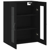 Thumbnail for Wandschrank Schwarz 69,5x34x90 cm Holzwerkstoff