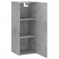 Thumbnail for Wandschrank Betongrau 34,5x34x90 cm Holzwerkstoff