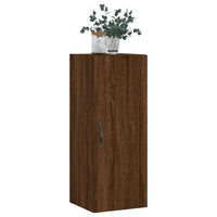 Thumbnail for Wandschrank Braun Eichen-Optik 34,5x34x90 cm Holzwerkstoff
