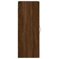 Thumbnail for Wandschrank Braun Eichen-Optik 34,5x34x90 cm Holzwerkstoff