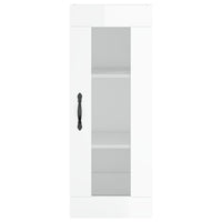 Thumbnail for Wandschrank Hochglanz-Weiß 34,5x34x90 cm