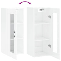 Thumbnail for Wandschrank Hochglanz-Weiß 34,5x34x90 cm