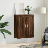 Thumbnail for Wandschrank Braun Eichen-Optik 69,5x34x90 cm Holzwerkstoff