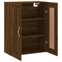 Thumbnail for Wandschrank Braun Eichen-Optik 69,5x34x90 cm Holzwerkstoff