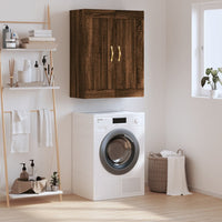 Thumbnail for Wandschrank Braun Eichen-Optik 69,5x34x90 cm Holzwerkstoff