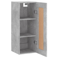 Thumbnail for Wandschrank Betongrau 34,5x34x90 cm Holzwerkstoff