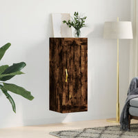Thumbnail for Wandschrank Räuchereiche 34,5x34x90 cm Holzwerkstoff