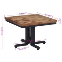 Thumbnail for Couchtisch 55x55x40 cm Recyceltes Massivholz Teak