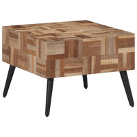 Thumbnail for Couchtisch Grau 55x55x40 cm Recyceltes Massivholz Teak