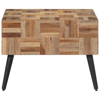 Thumbnail for Couchtisch Grau 55x55x40 cm Recyceltes Massivholz Teak