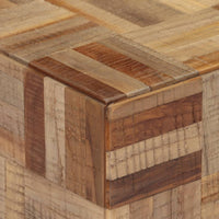 Thumbnail for Couchtisch Grau 55x55x40 cm Recyceltes Massivholz Teak