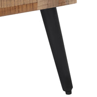 Thumbnail for Couchtisch Grau 55x55x40 cm Recyceltes Massivholz Teak