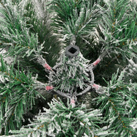 Thumbnail for Künstlicher Weihnachtsbaum Klappbar Beschneit 120 cm