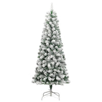 Thumbnail for Künstlicher Weihnachtsbaum Klappbar Beschneit 210 cm