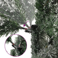 Thumbnail for Künstlicher Weihnachtsbaum Klappbar Beschneit 210 cm