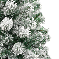Thumbnail for Künstlicher Weihnachtsbaum Klappbar Beschneit 210 cm