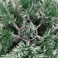 Thumbnail for Künstlicher Weihnachtsbaum Klappbar Beschneit 210 cm