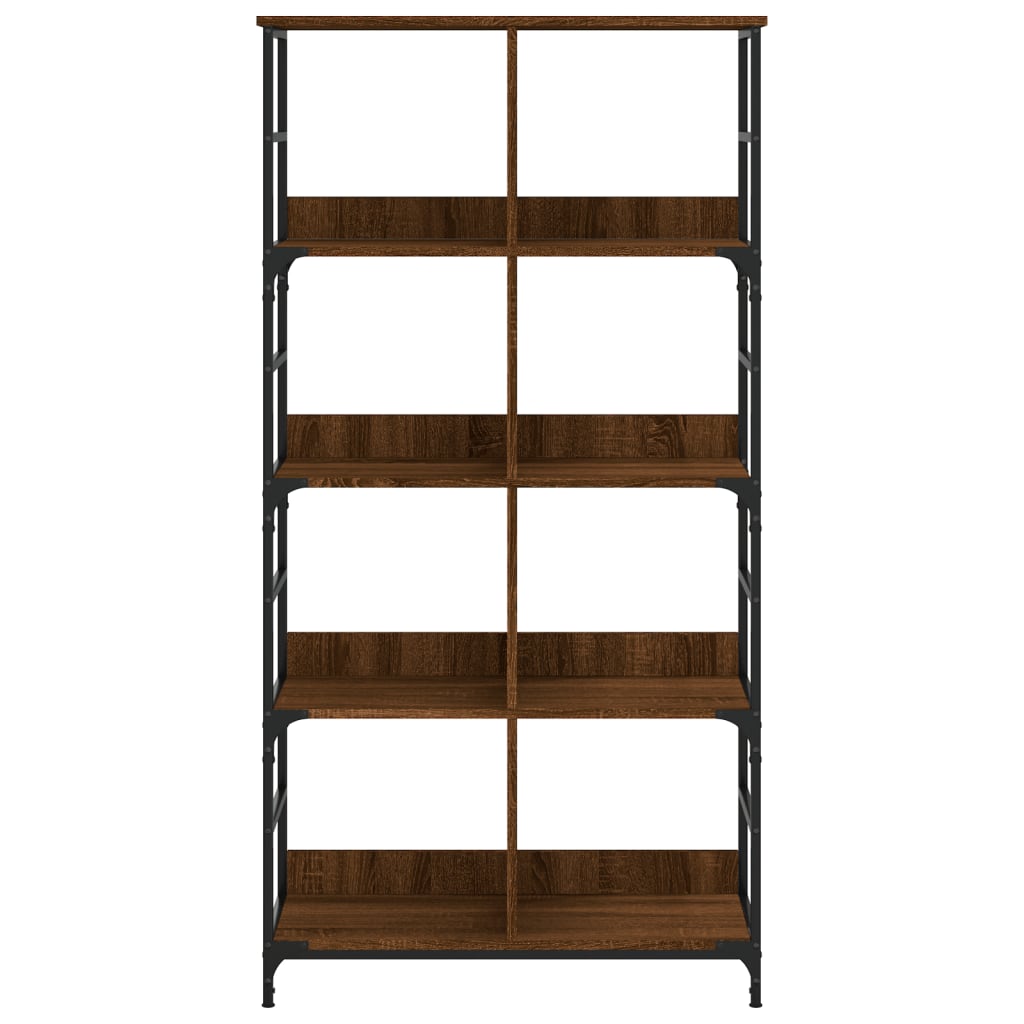 Bücherregal Braun Eichen-Optik 78,5x33x153 cm Holzwerkstoff