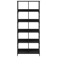 Thumbnail for Bücherregal Schwarz 78,5x33x188,5 cm Holzwerkstoff