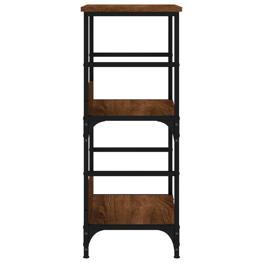 Bücherregal Braun Eichen-Optik 50x33x82 cm Holzwerkstoff