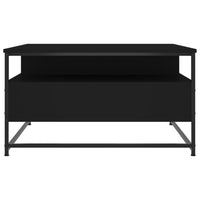 Thumbnail for Couchtisch Schwarz 80x80x45 cm Holzwerkstoff