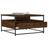 Thumbnail for Couchtisch Braun Eichen-Optik 80x80x45 cm Holzwerkstoff