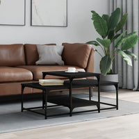 Thumbnail for Couchtisch Schwarz 102x60x45 cm Holzwerkstoff
