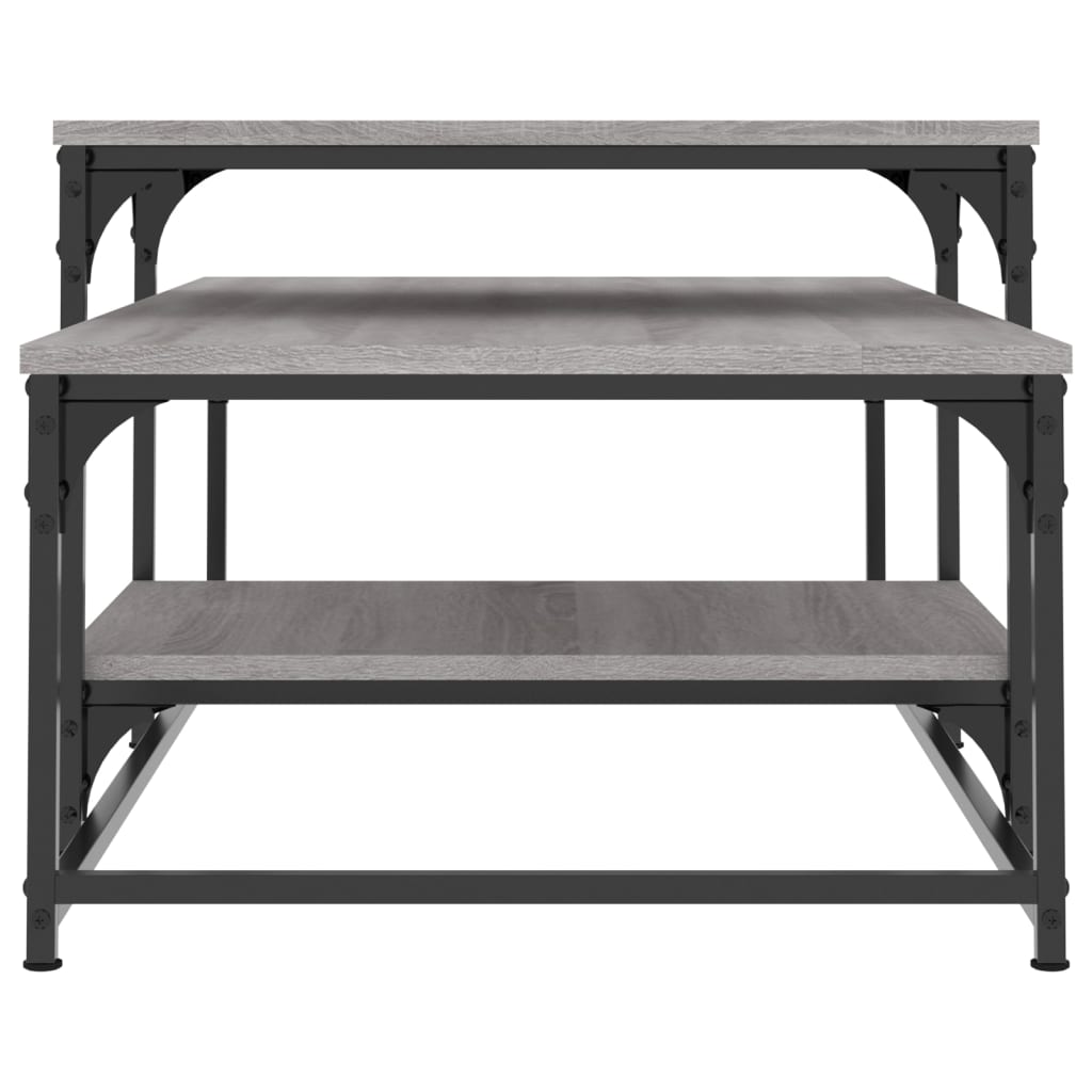 Couchtisch Grau Sonoma 102x60x45 cm Holzwerkstoff